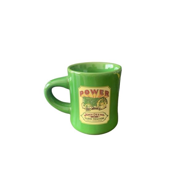 Vintage NOS John Deere The Model D 15-27 Tractor Ceramic Green Coffee Cup Mug - Picture 10 of 13
